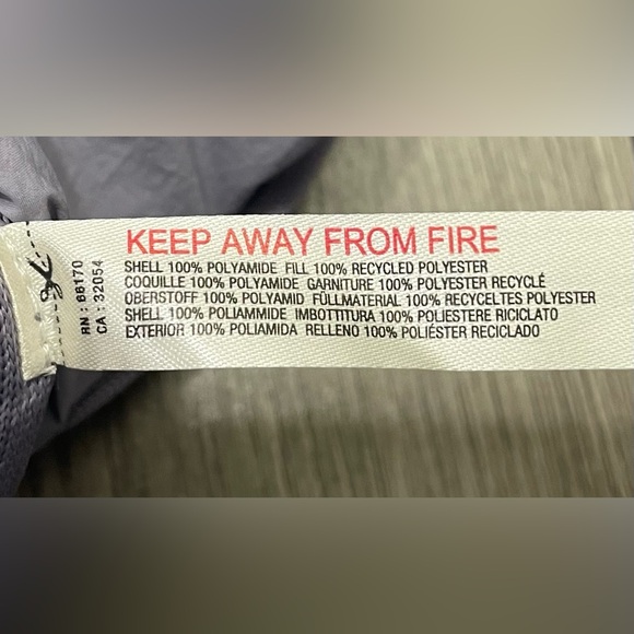 Free People Pippa Printed Packable‎ Puffer Jacket Steel Peach Combo Large - Picture 12 of 12